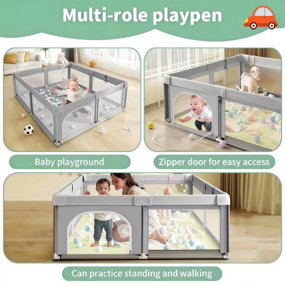 Baby Playpen - Breathable Soft Large 71inch
