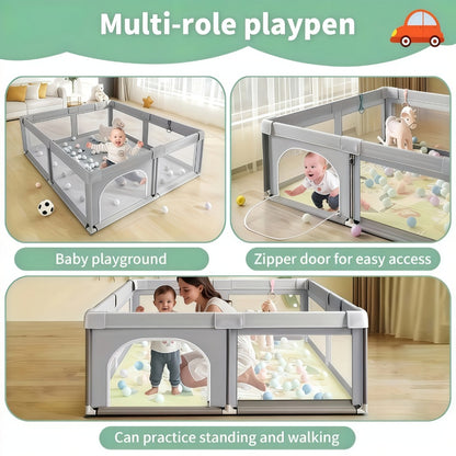 Baby Playpen - Breathable Soft Large 71inch