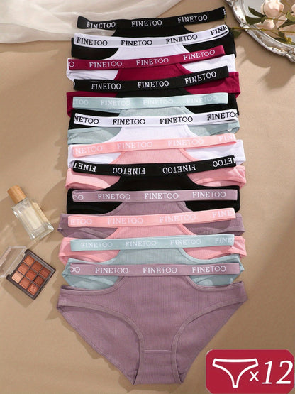Women's 12-Pack Low-Rise Briefs - Soft Everyday Comfort