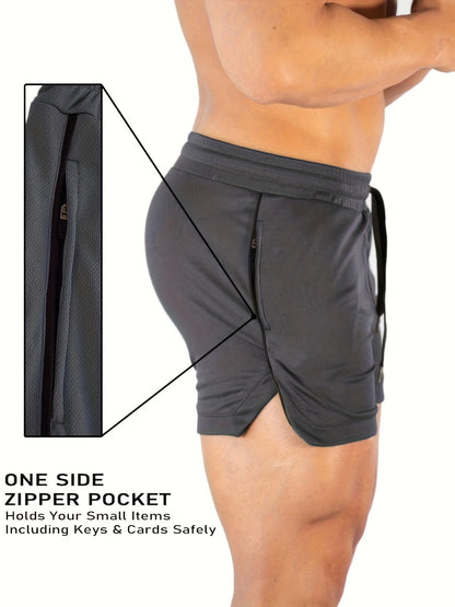Men's Gym Workout Shorts Running Lightweight Athletic Short Pants Bodybuilding Training