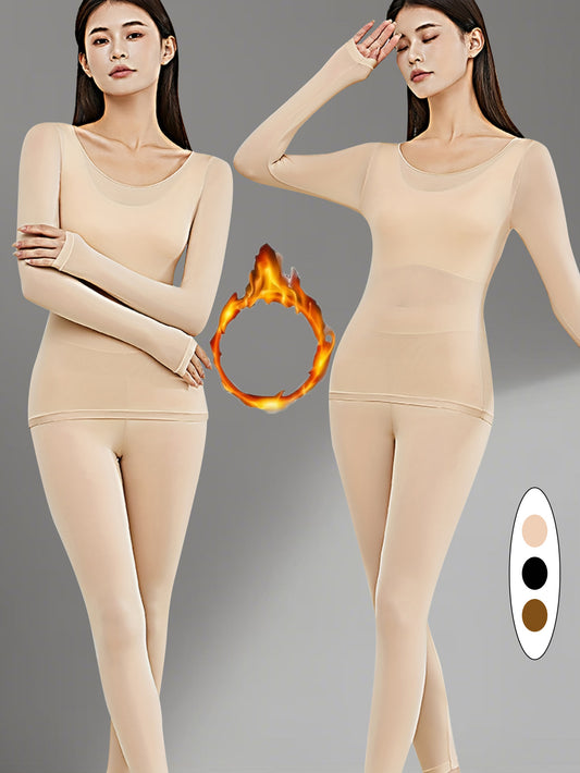 2-Pack Women’s Thermal Underwear - Smooth No-Show Fit – main product image