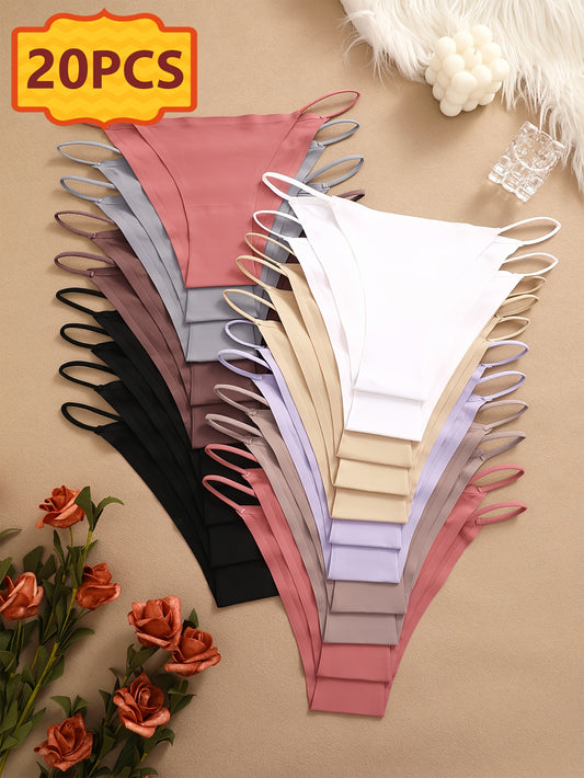 20-Pack Women's Bikini Briefs - Soft Seamless Everyday Comfort – Sizes XS–XL – main product image