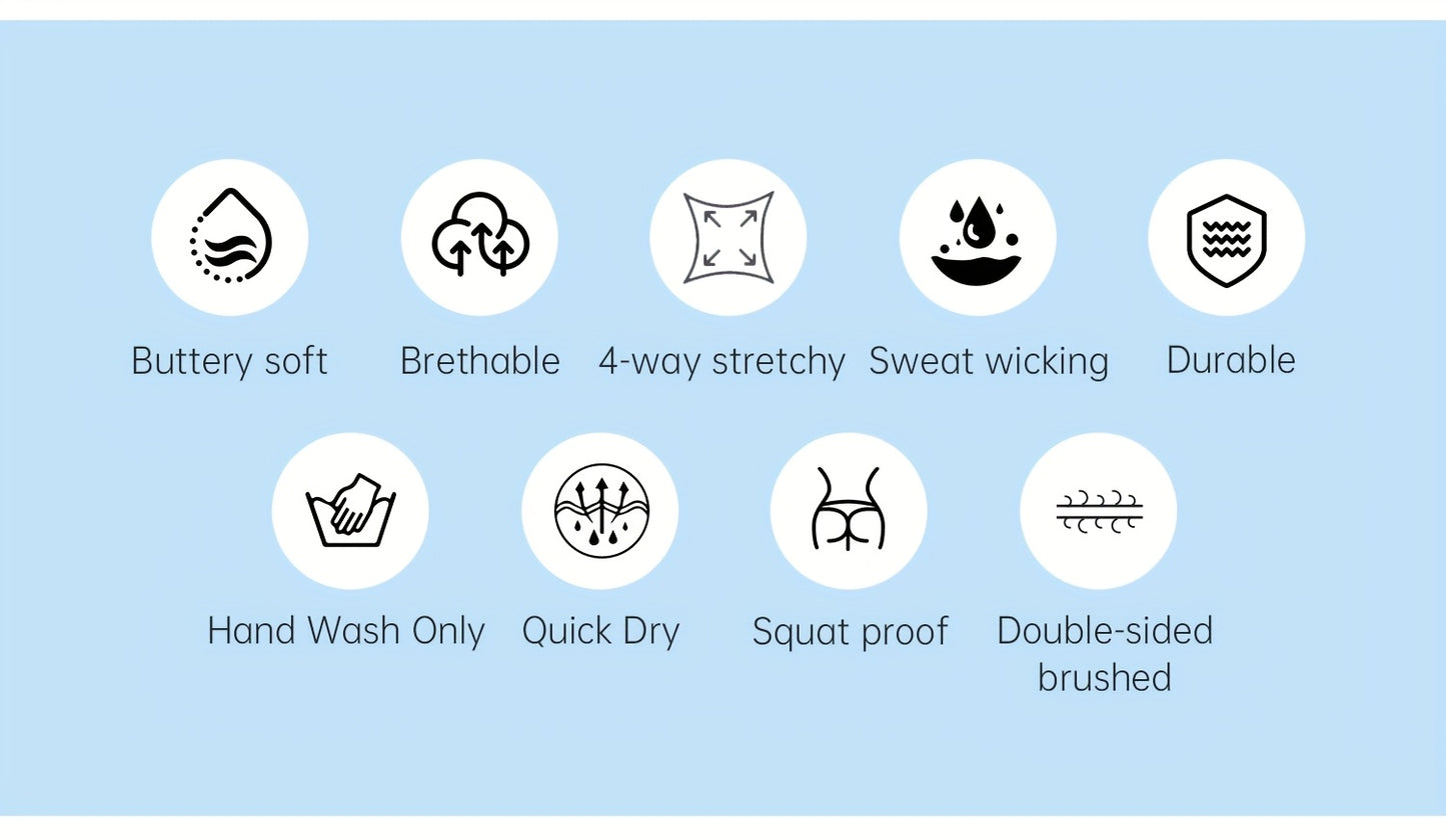 High-Waisted Women'S Yoga Pants - Tummy Control, Butt-Lifting, Soft Elastic Exercise Pants, Breathable Fitness Cycling Yoga Pants Suitable for All And Outdoor Sports Occasions