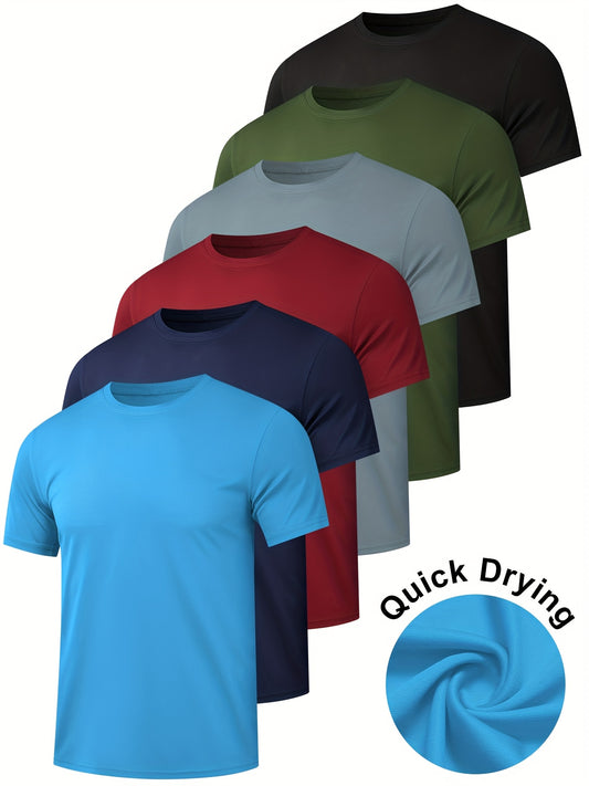 2026 Men's Quick Dry Workout Gym T Shirts Short Sleeve Active Running Athletic Tee – main product image