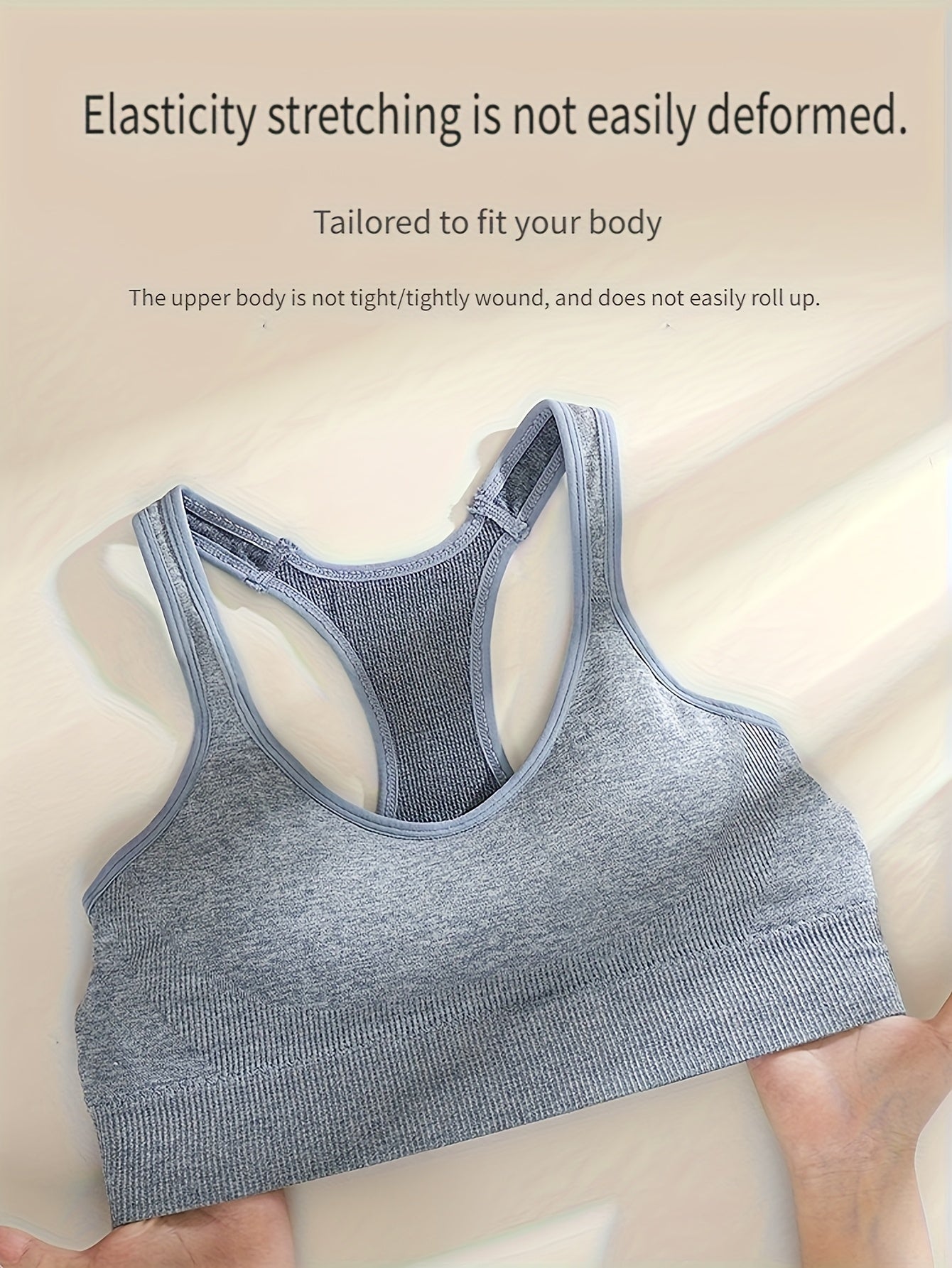 5pcs Set of Women'S Sports Bra, Seamless Back Without Steel Ring, Fitness Yoga Bra