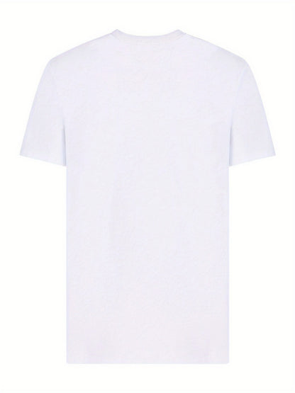 Men's 6-Pack Plus Size Cotton T-Shirts - Solid Color Crew Neck Basics