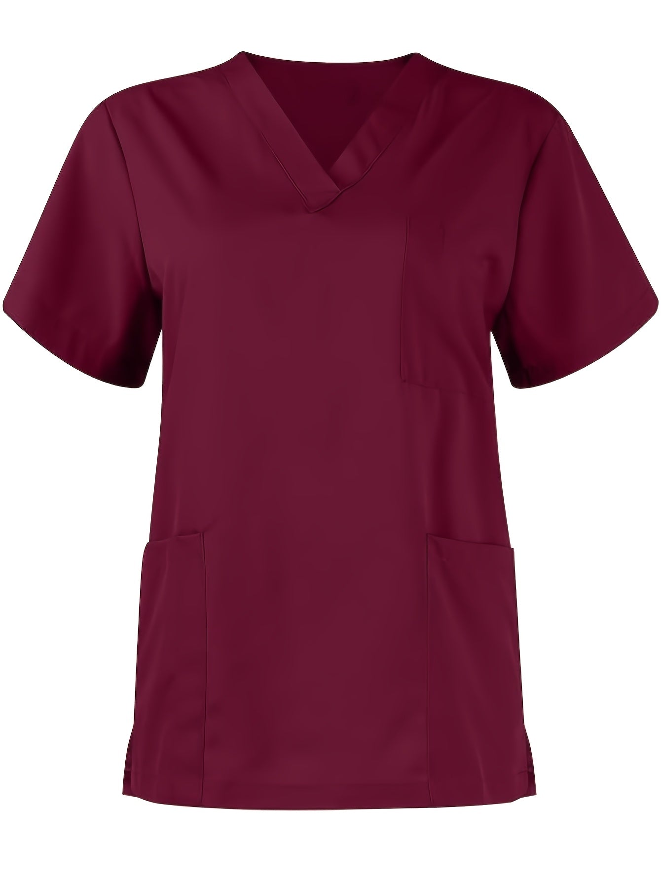 [Breathable Scrubs Set] Scrubs Top And Pants Unisex Breathable Quick Drying Scrubs Uniform Women And Man Scrubs Set V-Neck Top T-Shirt And Tapered Leg Jogger With Drawstring Nursing Uniforms Set Suitable For Pet Hospitals, Dental Clinics, Nursing Work, Et