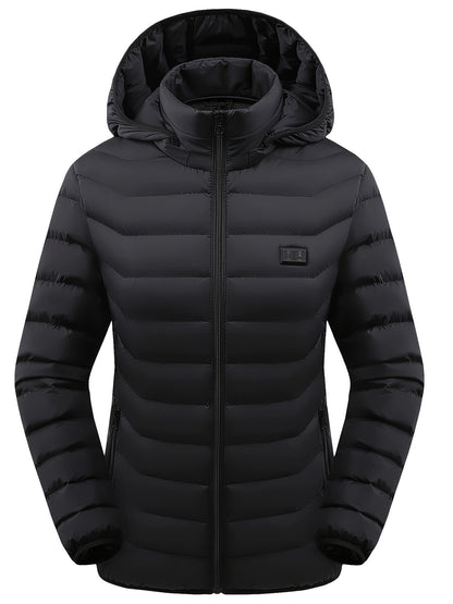 Women's Winter Heated Jacket with Power Supply, New Autumn/Winter Outdoor Casual and Sports Fashion Heated Coat Jacket, New Fashion Heated Jacket for Outdoor Sports and Skiing, Suitable as a Gift for Christmas, Thanksgiving, and Spring Festival