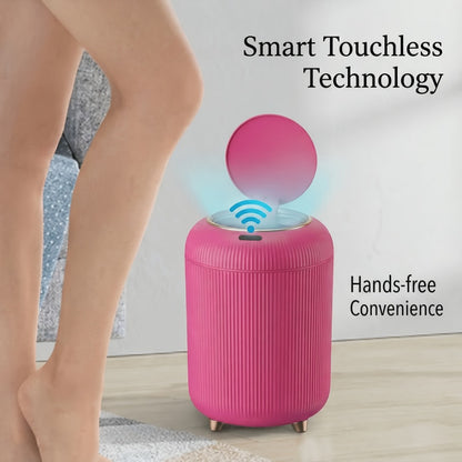 Touchless Smart Trash Can - Automatic Lid and Odor-Sealing Design