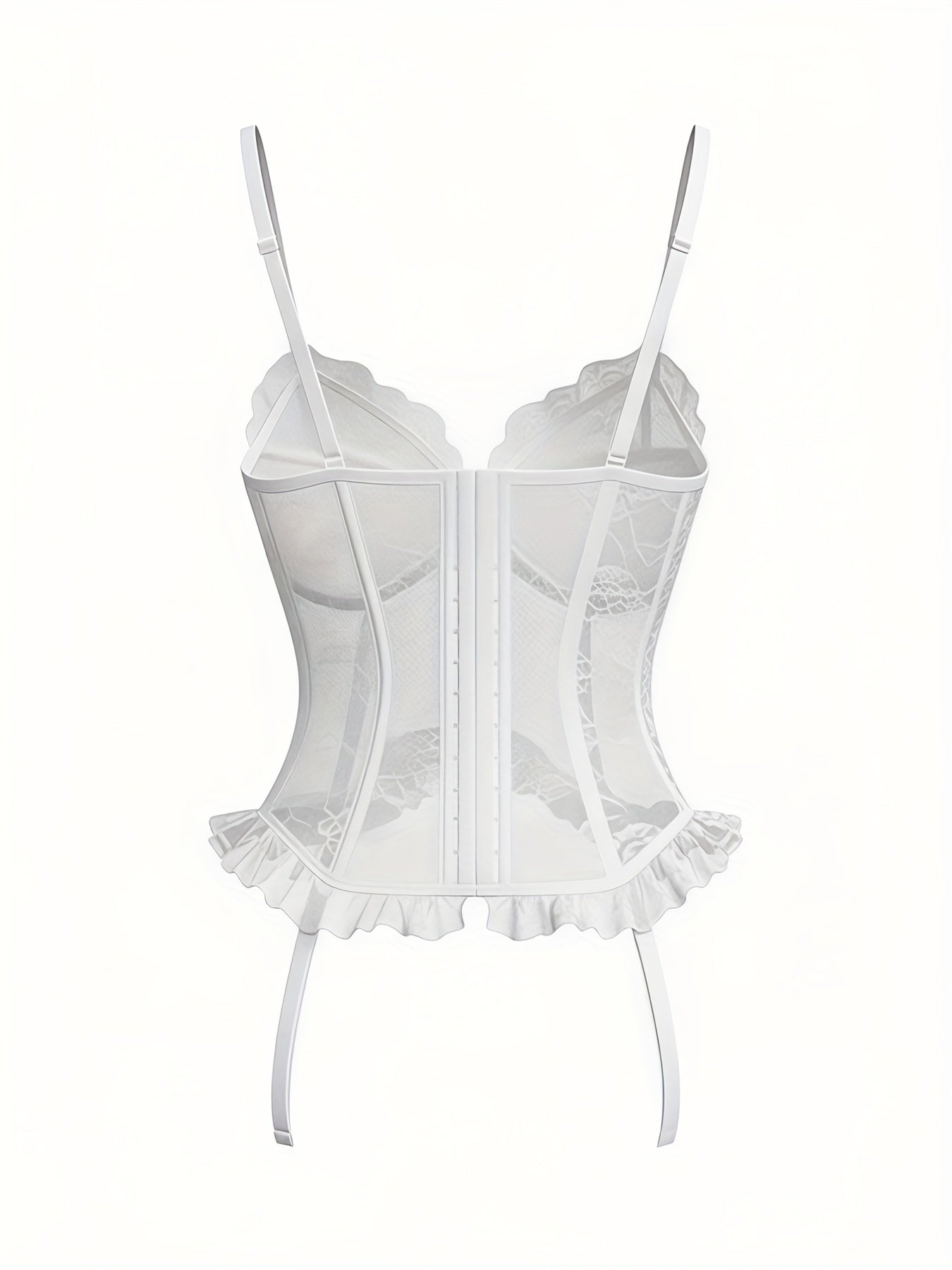 Women'S Sexy Lingerie Set with Garter Belt Lace Bodysuit Teddy Dolls Panty with Stockings, Women Teddy Lingerie Deep V Lace Lingerie Mini Babydoll Lingerie