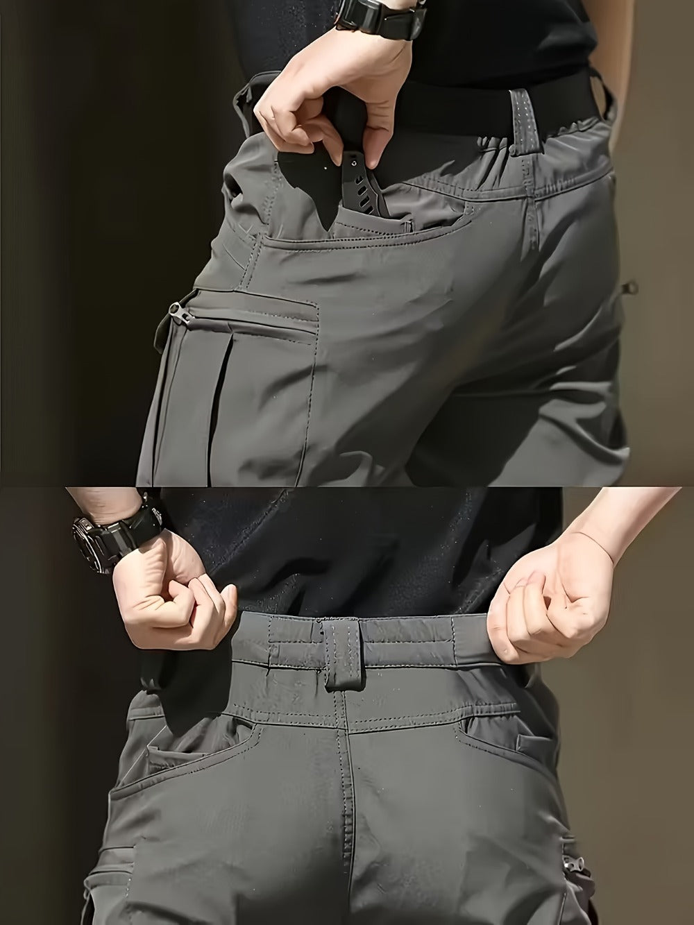 Men's Cargo Pants - Stretch With Pockets Travel Style