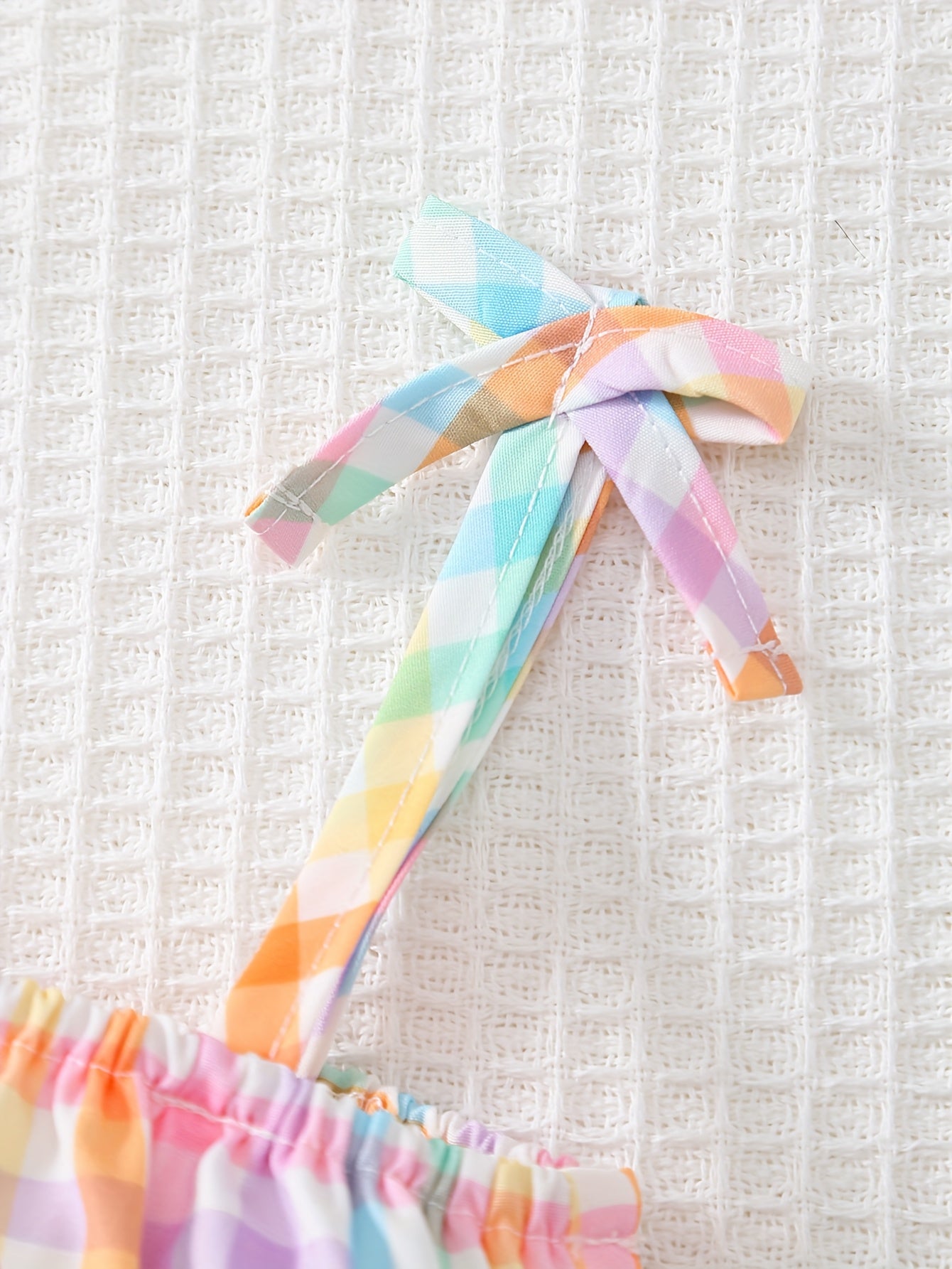 Baby Multicolor Polyester Striped Romper - product view 8