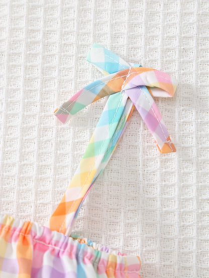 Baby Multicolor Polyester Striped Romper - product view 8
