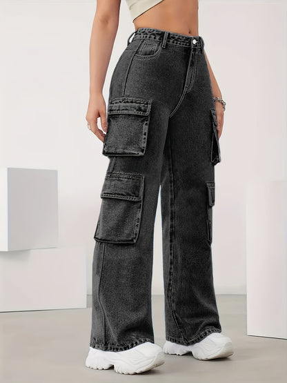 Increase The Size Of Plain Flip Pocket Book Bag Tooling Jeans Loose Version Of High Elastic Zipper Button Opening And Closing Four Seasons Can Wear Comfortable Plus Size Jeans.