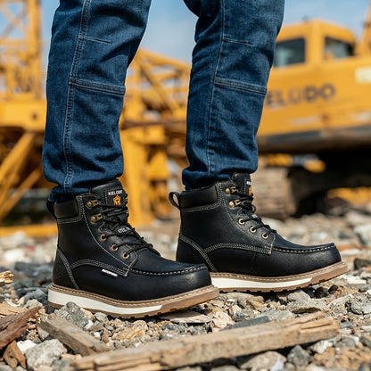 Men's Work & Safety Boots - Steel Toe Protection & Non-Slip Sole 732389