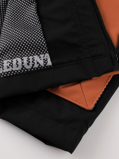 Men's Fashion New Jacket Men's Spring Autumn Thin Casual Multi-Pocket Outdoor Windbreaker Stitching Color Jacket Jacket Men's Removable Hat Windproof Outdoor Jacket Male