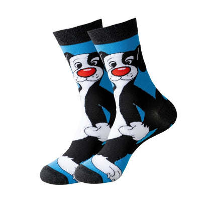 Men's Cute Print Crew Socks - 22-Pair Pack