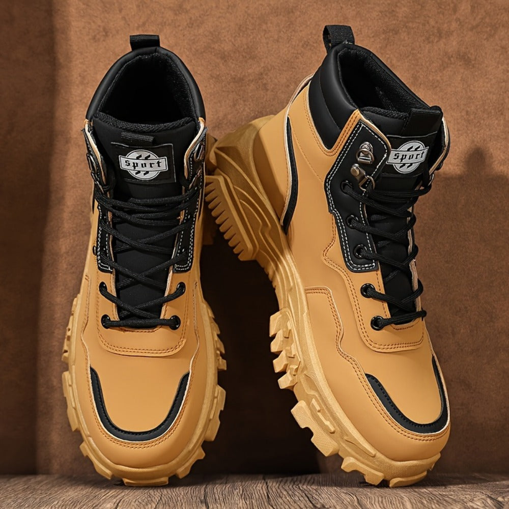 Men's Sneakers - Non-Slip Sole Platform Sole for Everyday Wear