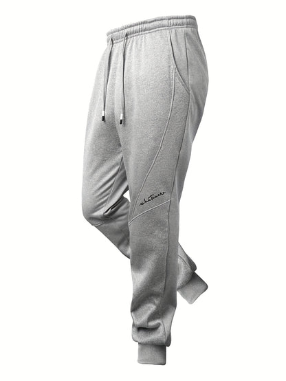 Men'S Winter Fleece Set: Zip-Up Hooded Thick Jacket with Sherpa-Lined Pants, Thermal Comfort, Zippered Pockets for Convenient Daily Wear, Embellished with Exquisite Embroidery