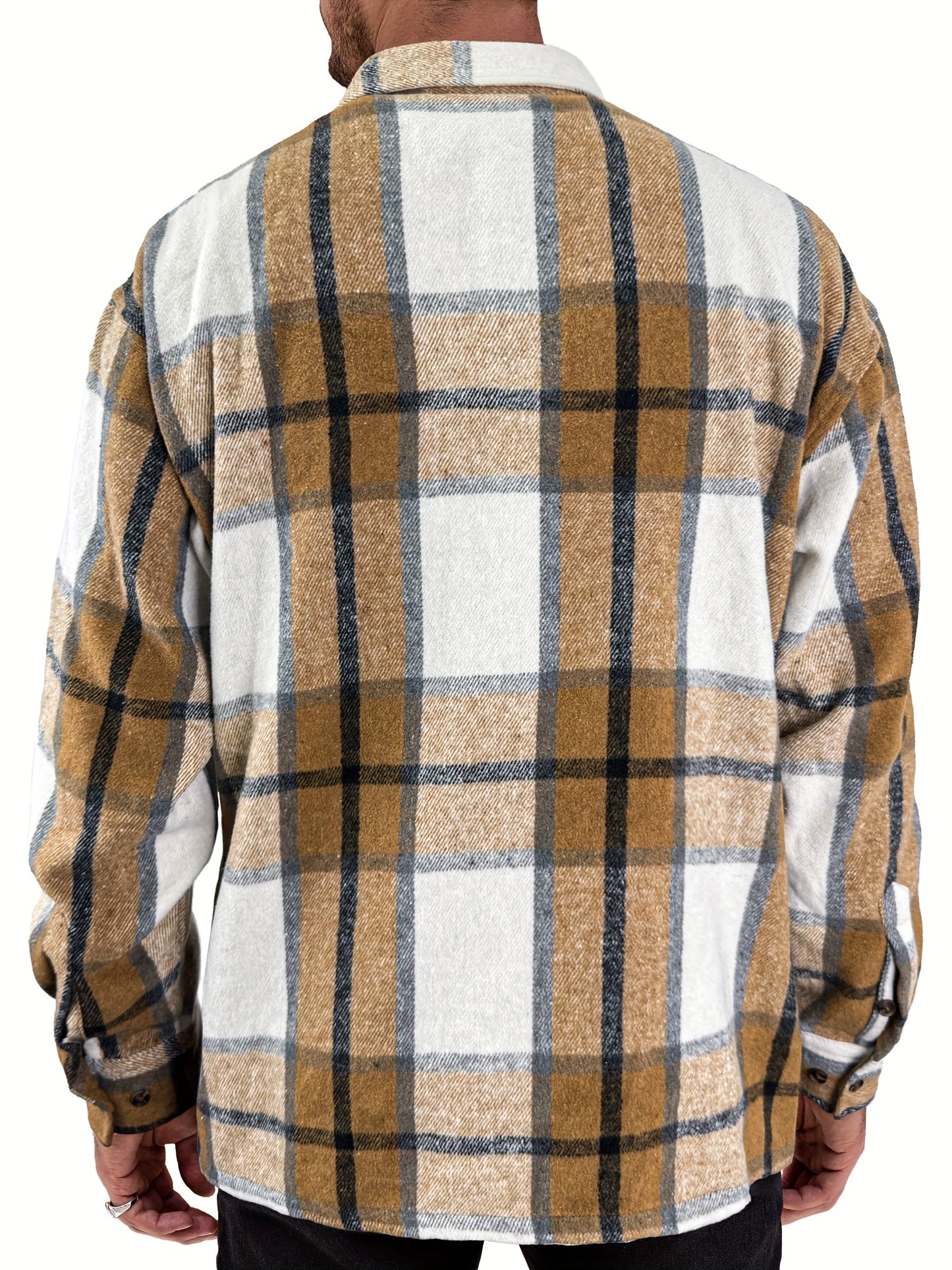 This Unisex, Retro-style Casual Shirt Features A Classic Plaid Design And A Minimalist Aesthetic. The Collared Design Makes It Suitable For Year-round Wear, And The Loose, Comfortable Fit Caters To Various Styling Needs. A Small Gift Is Included.