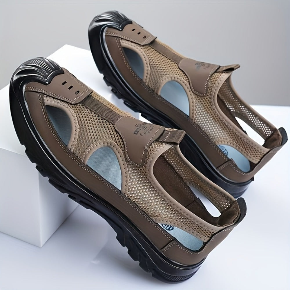 Men's Quick-Dry Slip-On Water Shoes - Shock-Absorbing Insole and PU Outsole