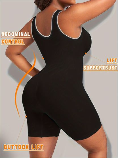 Women's Plus-size Seamless Body Shaper, with Wide Shoulder Straps, Abdominal Control, Lift And Hip Lift, Tummy Tucking And Hip Lifting, Suitable for S And Daily Wear
