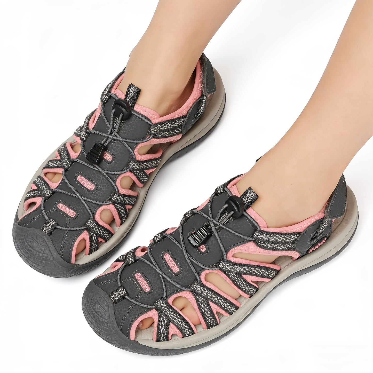 Women's Outdoor Sandals, Designed Specifically for Hiking, Feature Adjustable Straps and Arch Support, Making Them Ideal for Comfortable Walking and Lightweight Athletic Activities. Women's Shoes, Women Shoes