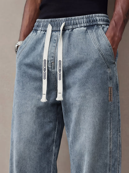 Jeans Men's Summer Wide And Thin Loose Straight Leg Men's Pants American Casual Simple And Versatile Long Pants Men