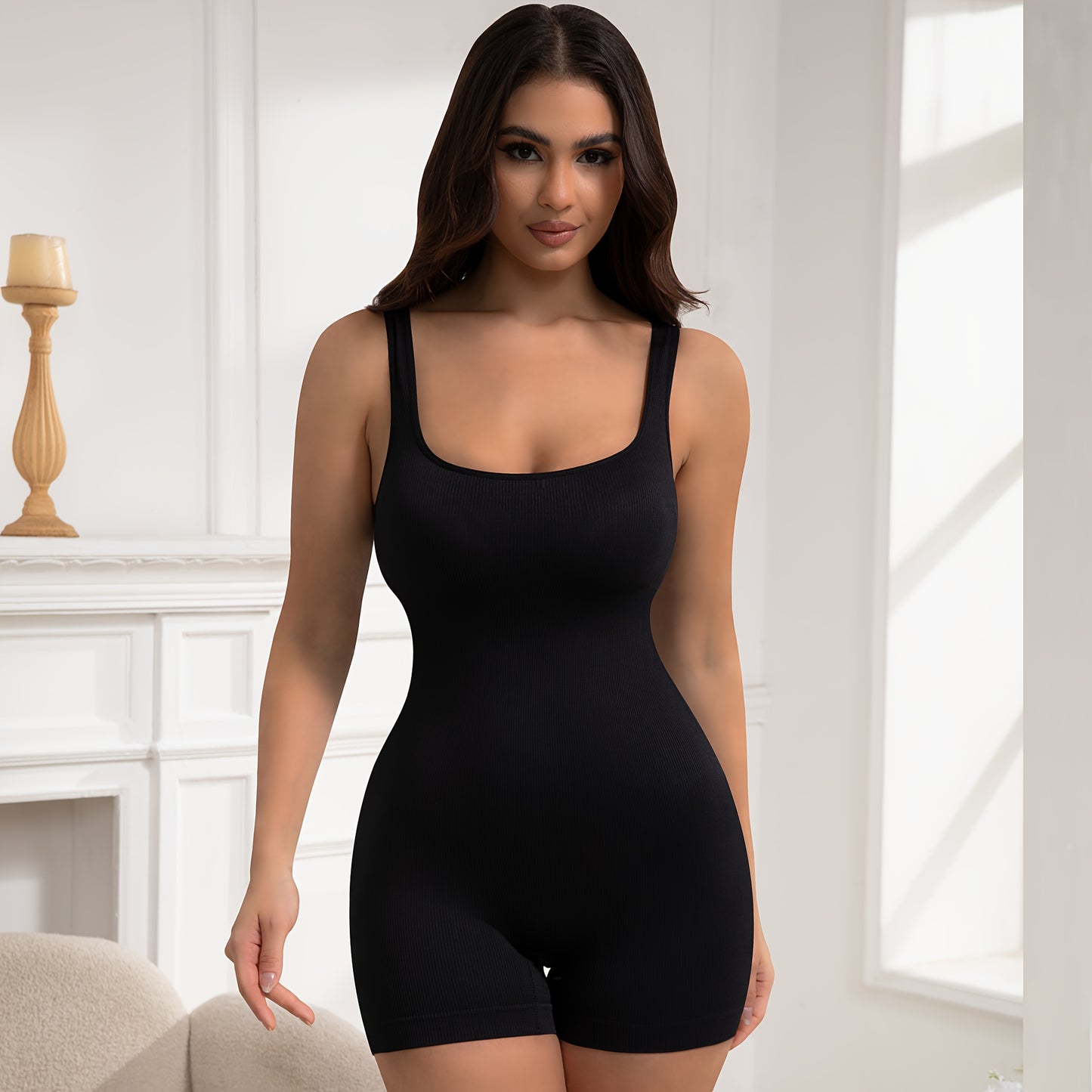 Women Shapewear Bodysuit Tummy Control Full Body Shaper Shorts Seamless Tank Tops Shaping Leotard Yaga Pants