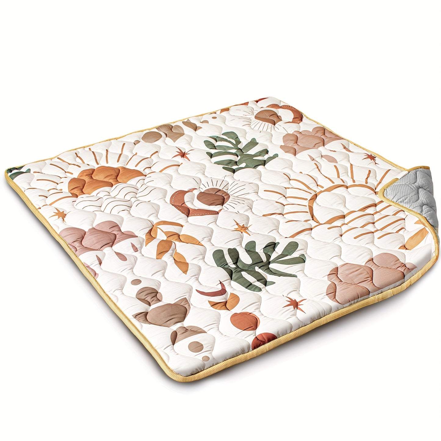 Baby Play Mat, 50x50 Playpen Mat with Super Soft Touch, Activity Mat with Upgraded Anti-Slip Bottom, Machine Washable Crawling Mat for Floor & Picnic