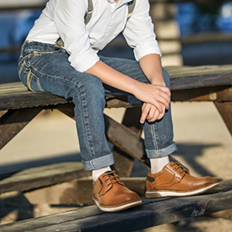 Boy's Lightweight & Anti-Slip Casual Dress Oxford Comfortable, Breathable and Durable Uniform Formal Fashion Sneaker Shoes