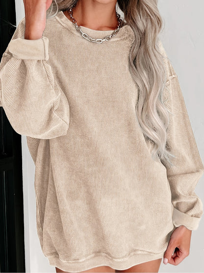 Women's Pink Lace Long-Sleeve Sweatshirt - product view 6