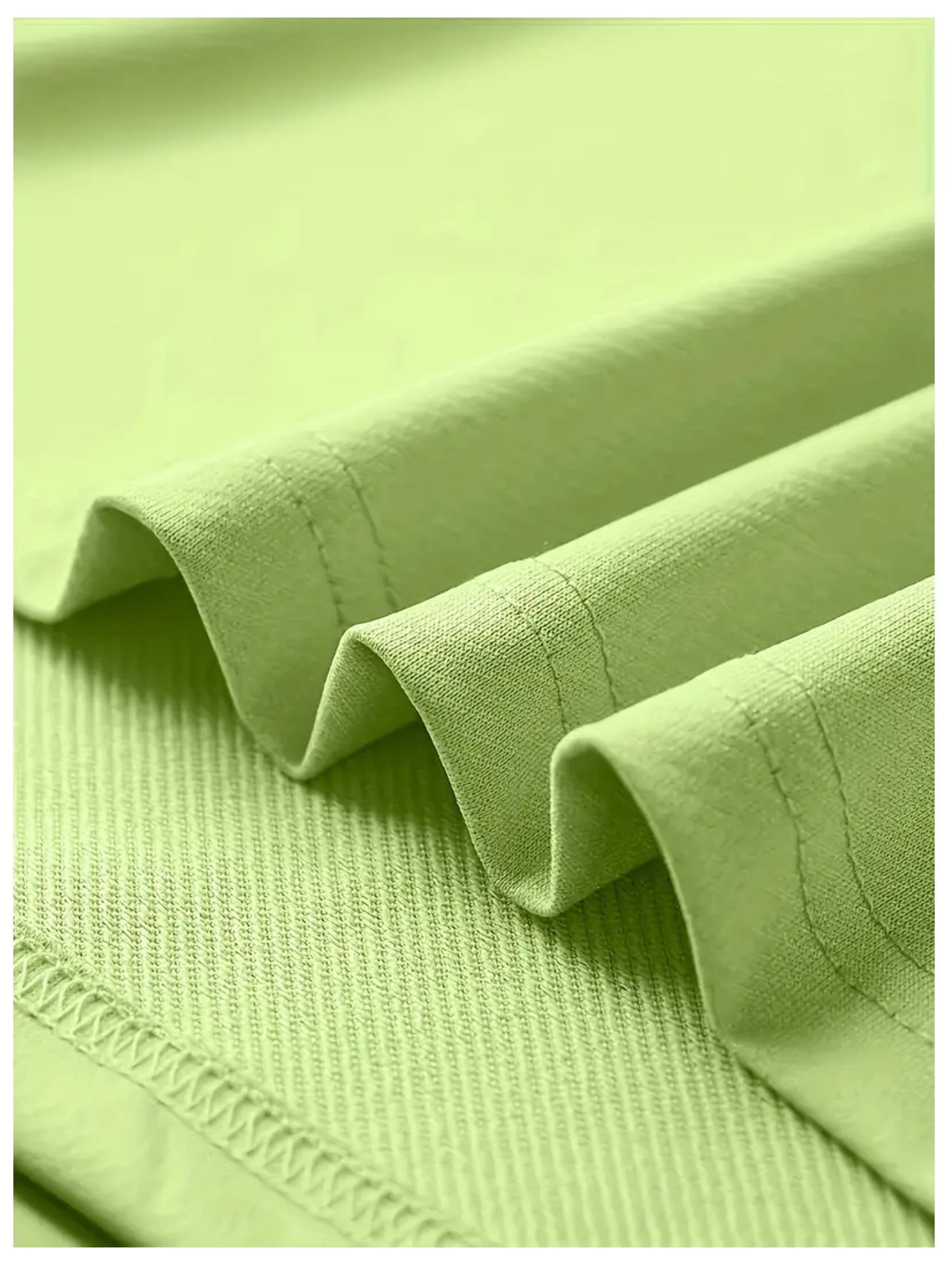 White + Black + Grass Green Polyester Floral V-Neck Clothing & Accessories - product view 6