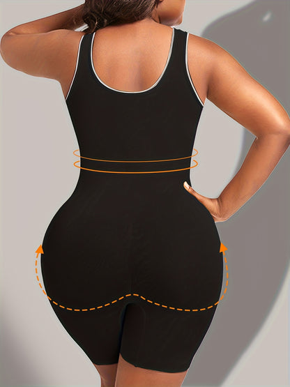Women's Plus-size Seamless Body Shaper, with Wide Shoulder Straps, Abdominal Control, Lift And Hip Lift, Tummy Tucking And Hip Lifting, Suitable for S And Daily Wear