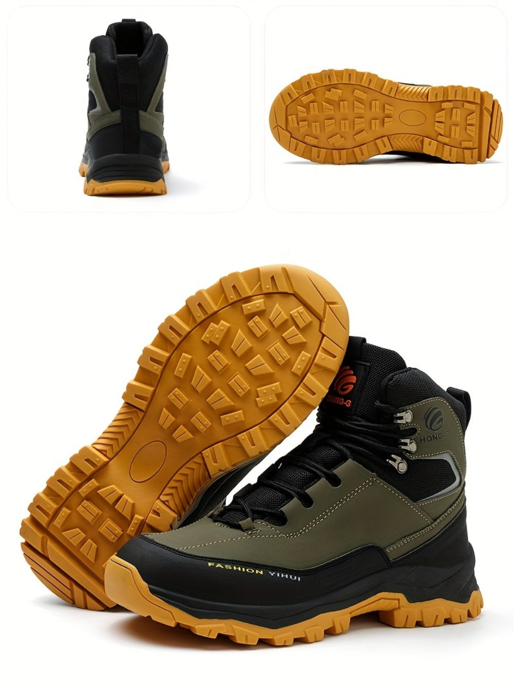 Men's Work & Safety Boots - Puncture Resistant & Non-Slip Sole