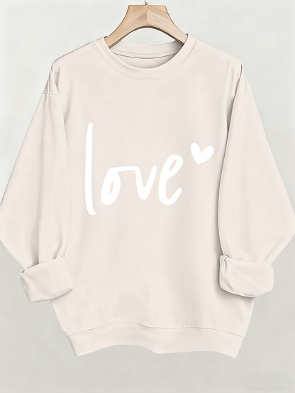Valentine'S Day Printed Sweatshirt, Women'S Clothing