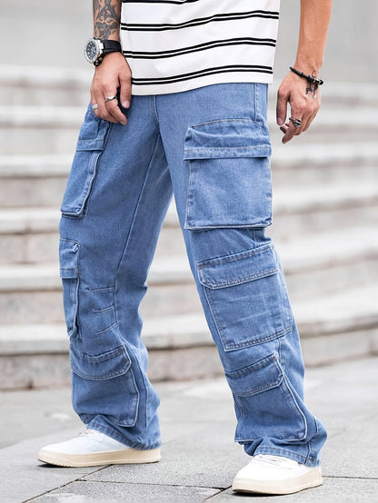 Men'S Cargo Pants Featuring Various Pockets - Made from a, Suitable for Casual Wear Throughout The Year