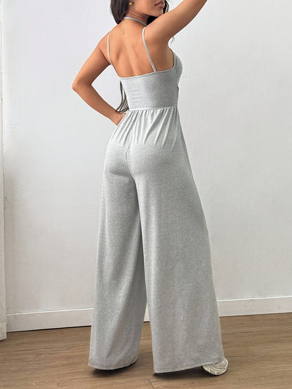 Casual Loose-Fitting Pleated Jumpsuit for Women, Suitable for Spring And Summer