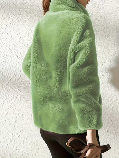 Women's Dark Brown Polyester Jacket - product view 12