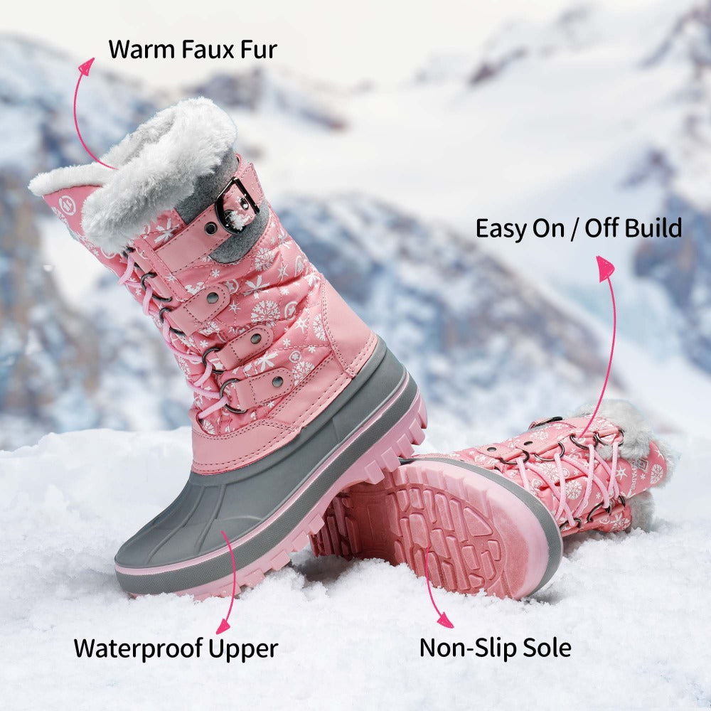 Kids' Insulated Snow Boots - Warm Winter Design 934565