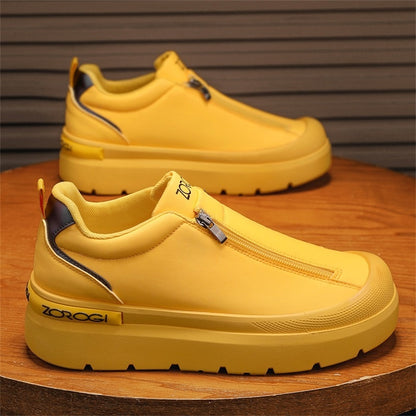 Side Zipper Plus Size Baotou Men's Shoes, Comfortable and Stylish Appearance Inside, Wear Rubber Sole.