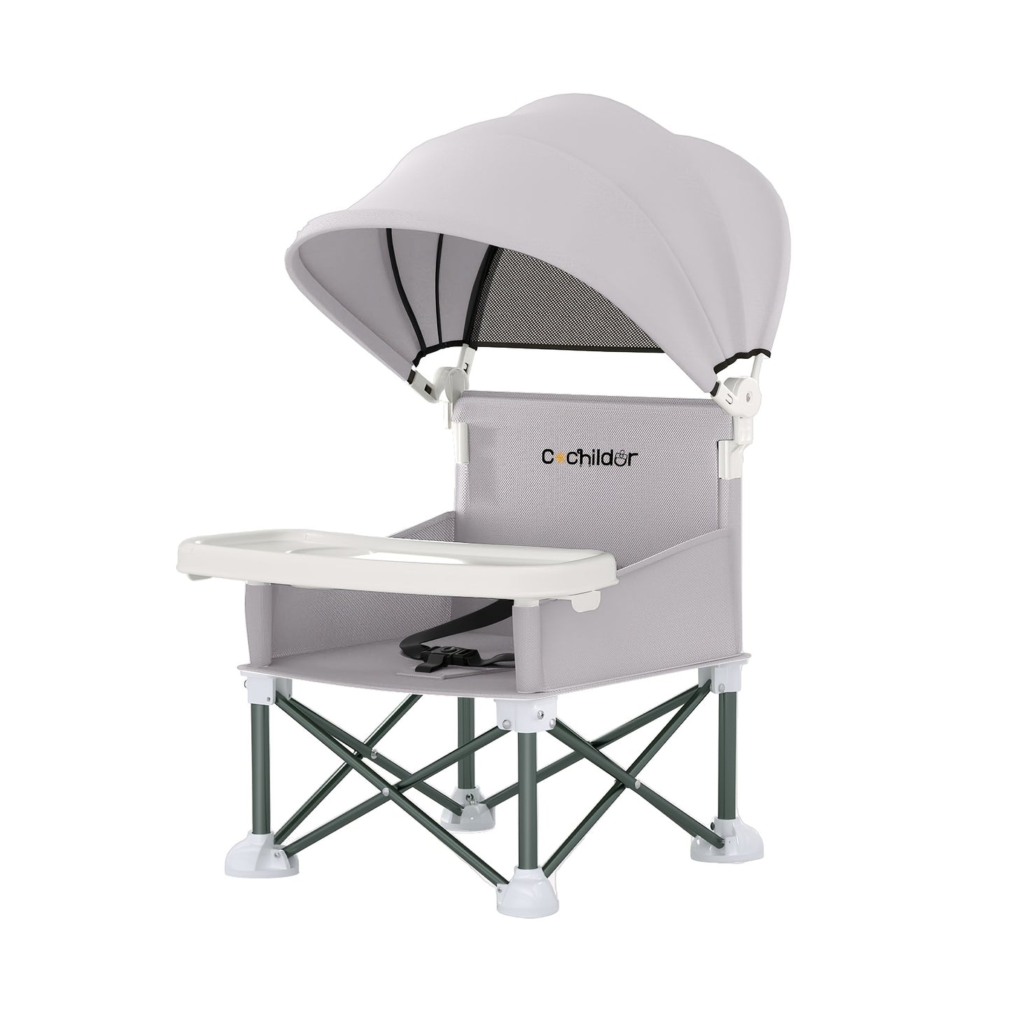 Portable Baby Booster Seat - Detachable Feeding Tray