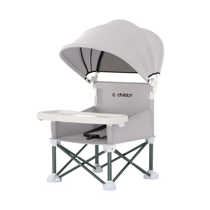 Portable Baby Booster Seat - Detachable Feeding Tray