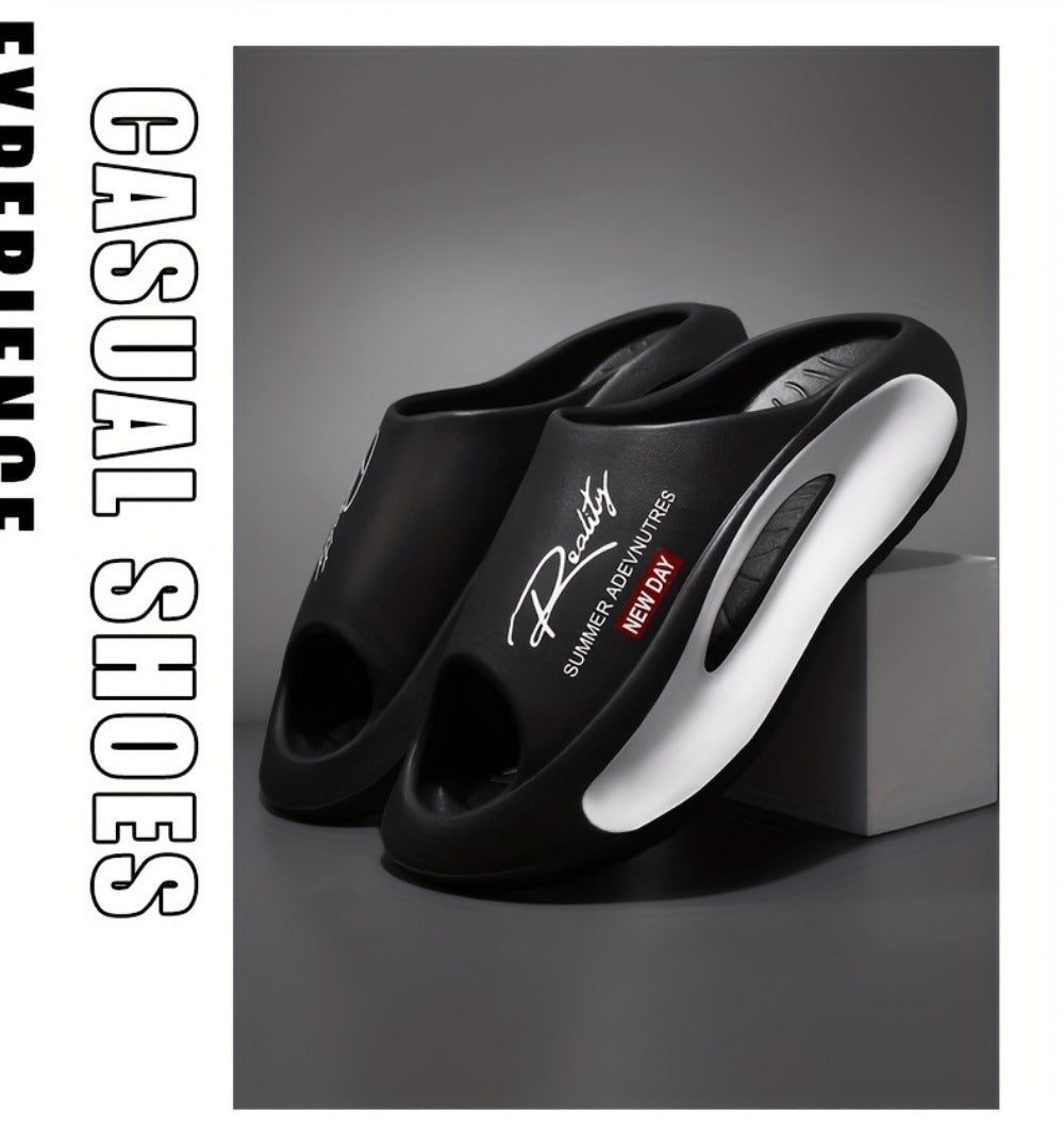 Men's Slides - Thick Sole & Open-Toe Comfort 473317