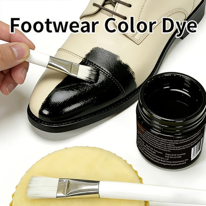 Shoe & Leather Dye Color Changer/Restorer Spray - Instant Black -Up Paint for Leather Jackets, Bags, Belts, Wallets - Plant-Based & Chemical Formula Refurbishment Spray (30g)
