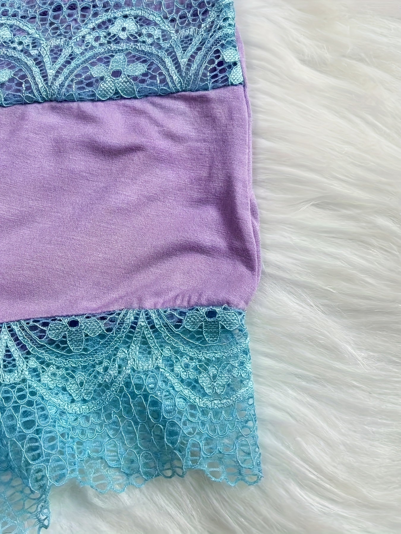 Contrast Color Lace Splicing V-Neck Bow Splicing Soft And Comfortable Skin-Friendly Casual Home Pajamas Set