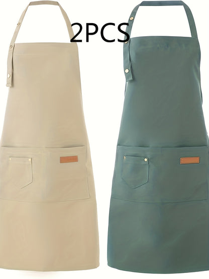 Artist & Chef Apron - Professional Painting, Pottery & Baking Apron with Adjustable Buckle Straps & Utility Pockets, Perfect Valentine's Day & Christmas Gift for Couples