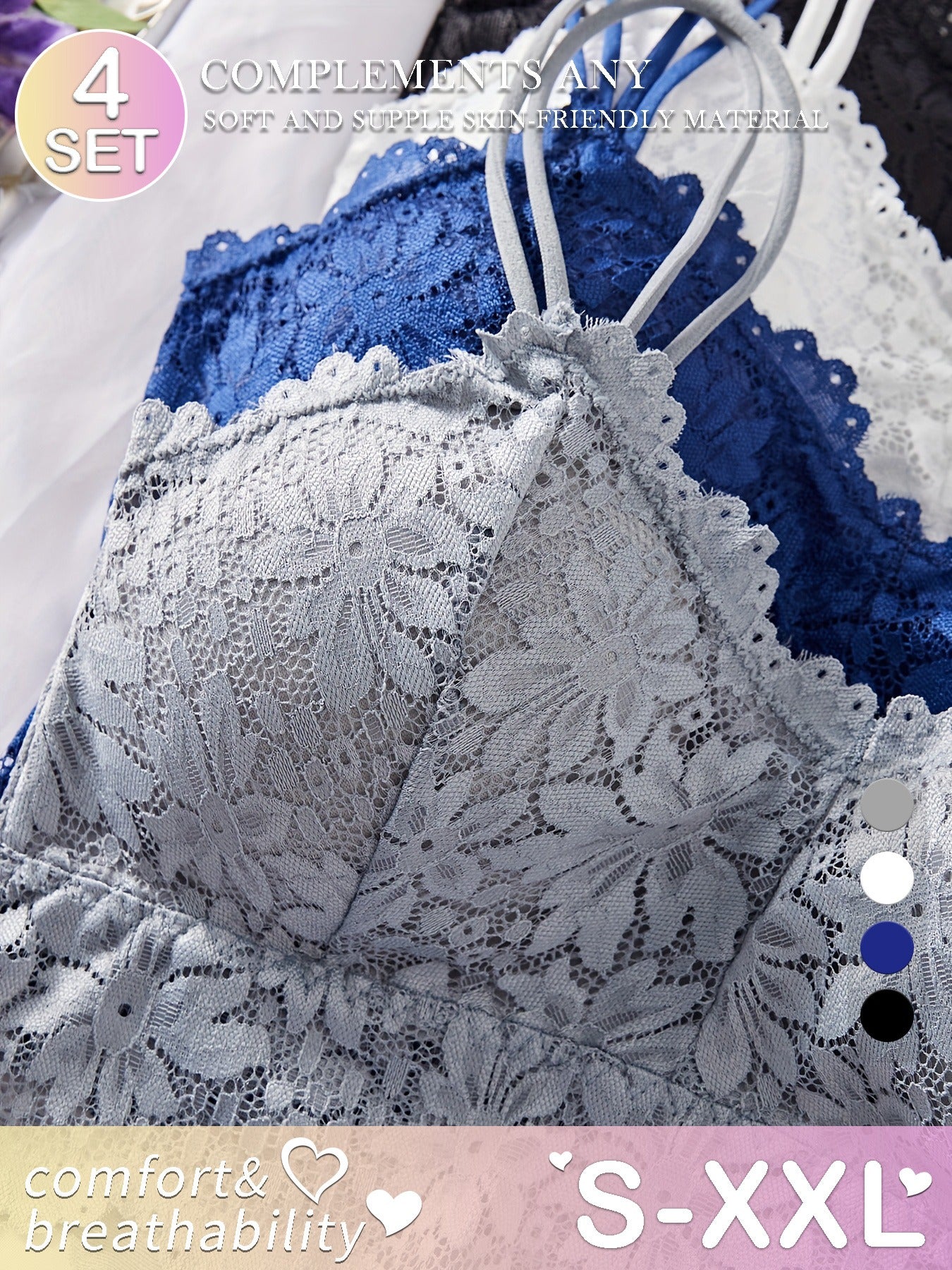 Four-Color Lingerie Set