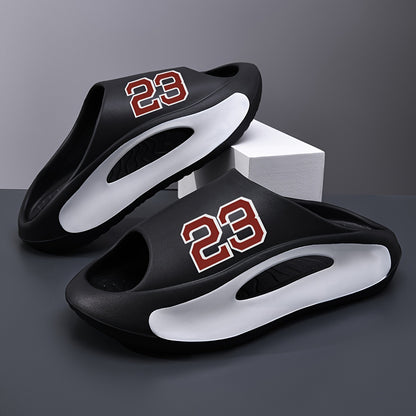 Men's Summer Sandals with 23-Number Design, Open-Toe Sports Slippers for Indoor and Outdoor Use All Seasons