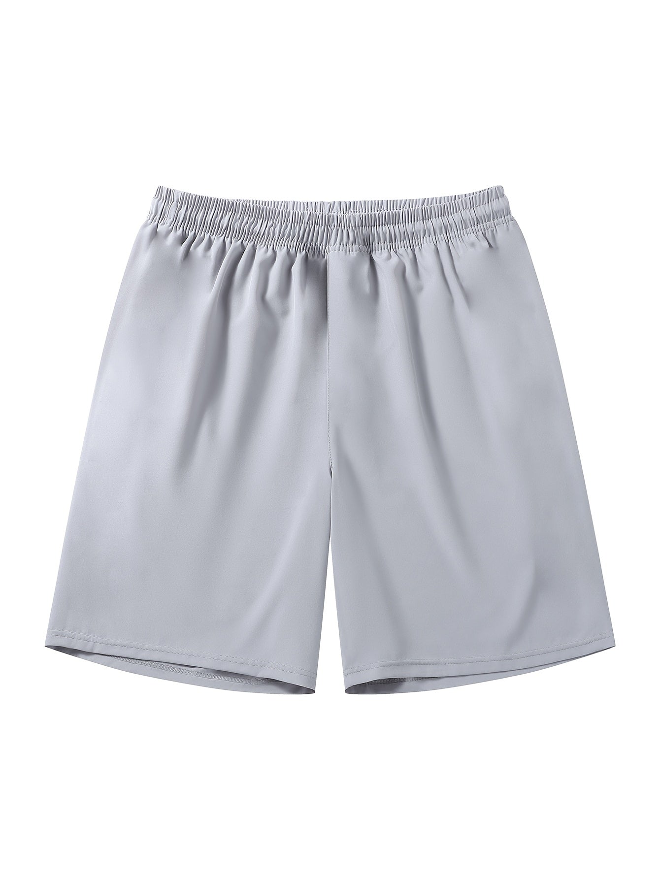 5pcs Men's Casual Sports Shorts with Hidden Zipper Pockets, Contrast Zipper, Summer Breathable Quick-Dry Fabric, for Daily Wear, Running, Basketball, Knee-Length Pants for Men, Quick-Dry Fitness Shorts for Men, Striped Waistband with Drawstring